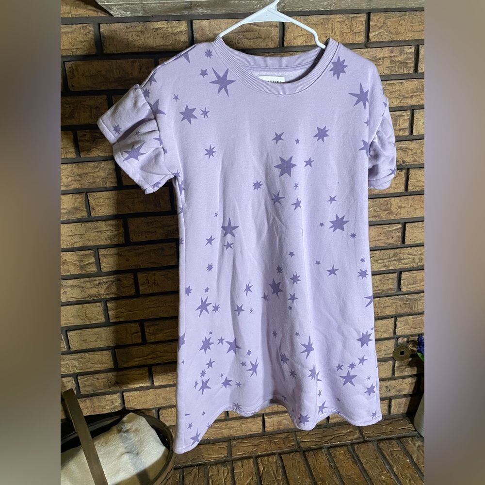 Free assembly purple star sweatshirt dress